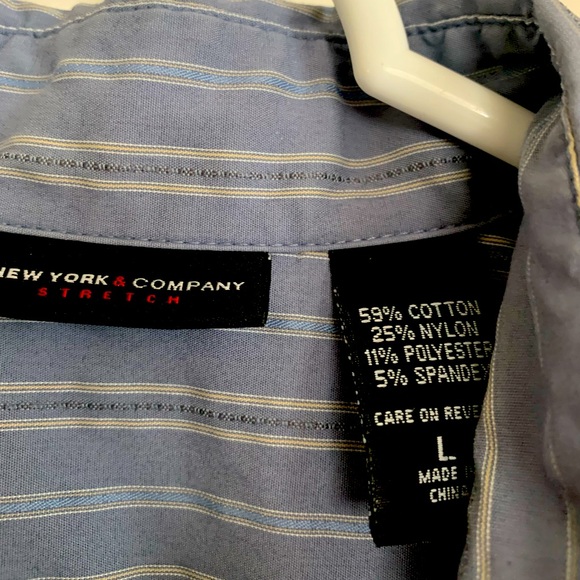 New York & Company Long Sleeve Shirt Dress Sz Large - Picture 5 of 7